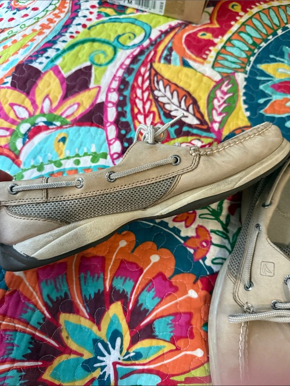 Sperry Men's Casual Boat Shoes in Light Tan